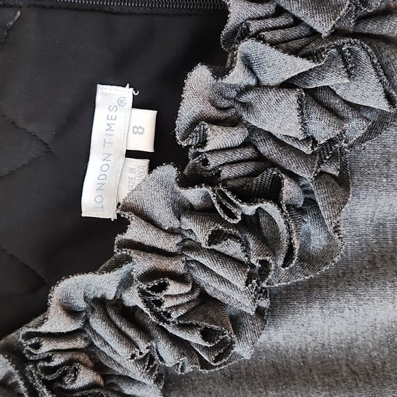 Ruffled Collar Knit Dress - Picture 3 of 7